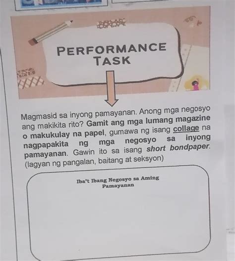 Gumawa Ng Isang Collage Na Nagpapakita Ng Mga Negosyo Sa Inyong