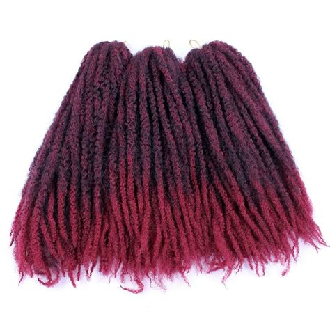 Jumbo Crochet Trenzas Pelo Ombre Afro Kinki Suave Sintético Marea