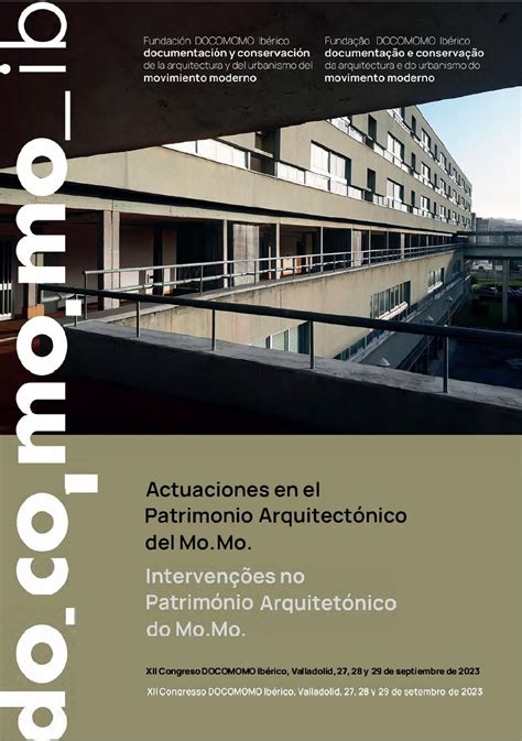 Actas Del Xii Congreso Docomomo Ib Rico Actuaciones En El Patrimonio