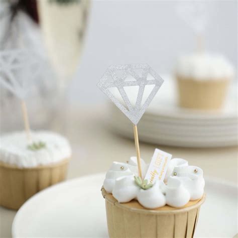 Diamond Ring Cupcake Toppers Party Cake Picks Efavormart