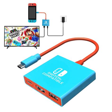 Switch Dock For Nintendo Switch Docking Station Portable Switch Tv Adapter Support