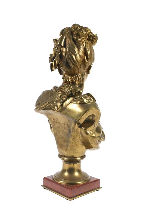 Sold Price Auguste Carrier Gilt Bronze Bust February 6 0121 1200