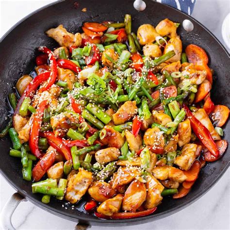 Easy And Delicious One Pan Chicken Teriyaki Stir Fry Recipe The Gourmet Cookbook