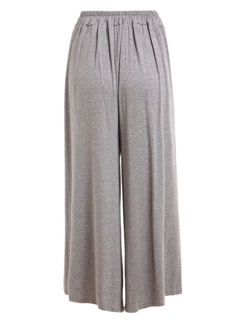 Wide Leg Jersey Pants Sheinsheinside