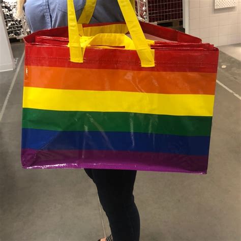 Ikea Bags Ikea Kvanting Rainbow Pride Shopping Tote Bag Poshmark