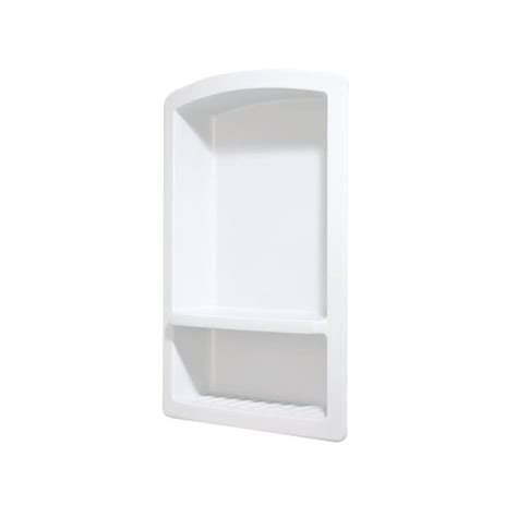 Swan Recessed Solid Surface Soap Dish In White Rs 2215 010 The Home Depot