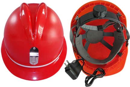 Mining Helmet with Built-in Light & Metal Brackets