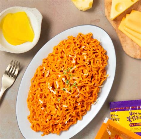 Buldak Quattro Cheese Spicy Ramen Noodles Pack of 5 Samyang Noodle ...