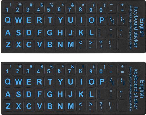 Buy Pcs Universal English Keyboard Stickers For Pc Computer Mac Laptop