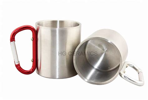 300ml Stainless steel cup with Carbiner handle - HG (China Manufacturer ...