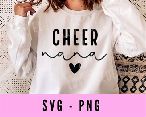 Cheer Nana Svg Sports Cheer Nana Png Cheer Nana Png Cheer Grandma