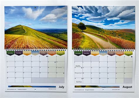 2024 Calendar Landscape Art Calendar Malvern Hills Ivan - Etsy