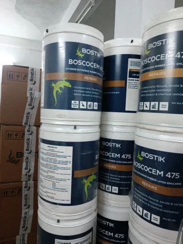 20 L Bostik Boscocem 475 SBR Latex Waterproofing Chemicals At Rs 3851