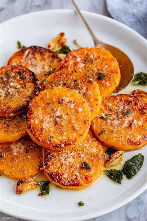 Baked Butternut Squash Recipe Garlic Parmesan Butternut Squash