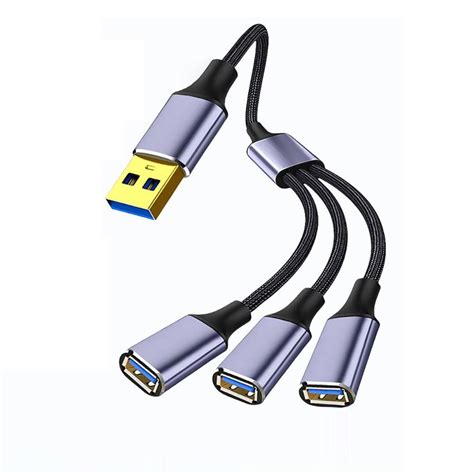 Câble Adaptateur Otg Usb 30 Vers Usb C Microusb Tressé En Nylon