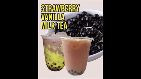 How To Make Strawberry Milk Tea Negosyo Recipe Youtube