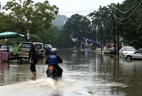 Amaran Banjir Kilat Dalam Tempoh 24 Jam Dikeluarkan Bagi Enam Negeri