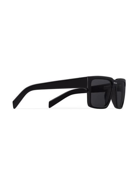 Prada Eyewear Runway Rectangle Frame Sunglasses Farfetch