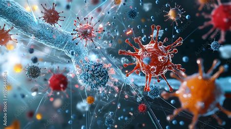 Diagram of the human immune system with labeled cells and functions ...