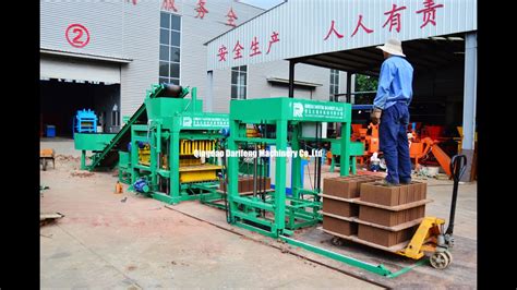 QT4 18 Automatic Hydraulic Concrete Block Machine YouTube