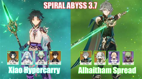 C Xiao Hypercarry C Alhaitham Spread Spiral Abyss Genshin