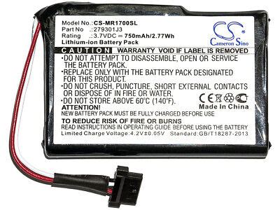 2793801J3 Battery For Magellan RoadMate 1700 Li Ion 3 70V 750mAh NEW EBay