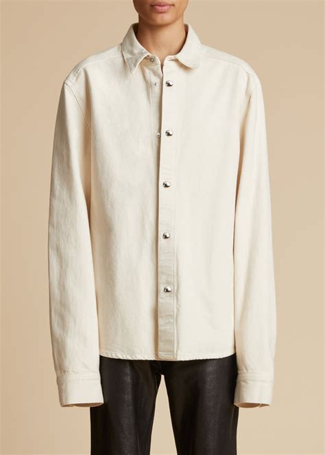 Khaite The Argo Top In Ivory Reversible