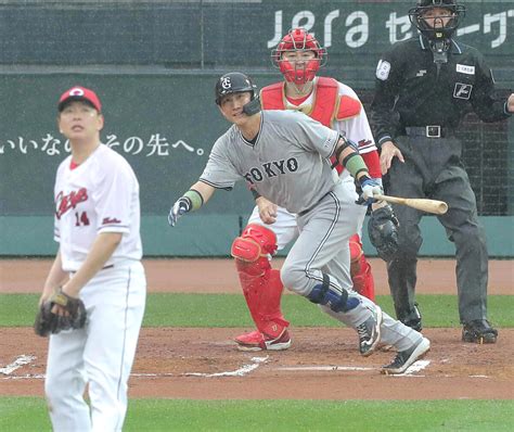 【巨人】小林誠司の先制犠飛は降雨コールドで幻に「またチャンスがあれば頑張りたい」 スポーツ報知