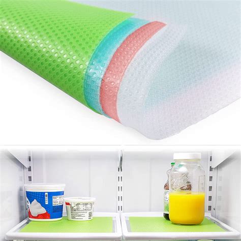 10 Pack Refrigerator Mats Washable Refrigerator Linersfridge Pad Easy To Clean Shelf Liner