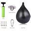 Leather Boxing Speed Bag Punching Ball W Swivel Inflator Training Mma