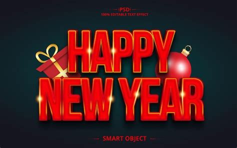 Feliz Año Nuevo 2023 Efecto De Texto Editable En 3d Archivo Psd Premium