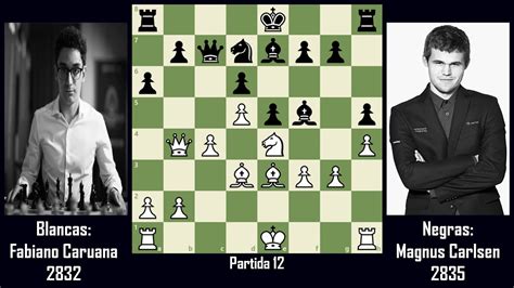 Carlsen Vs Caruana Campeonato Mundial De Ajedrez Partida