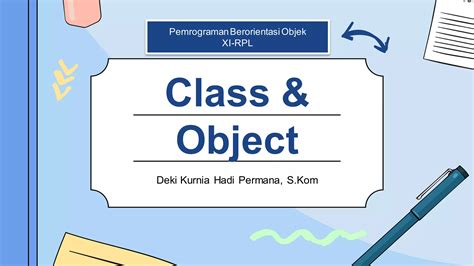 Bahan Ajar Pertemuan 1 Class And Object Ppt