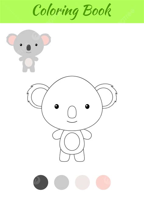 Cheerful Baby Koala Coloring Page A Fun Addition To Kids Coloring Books
