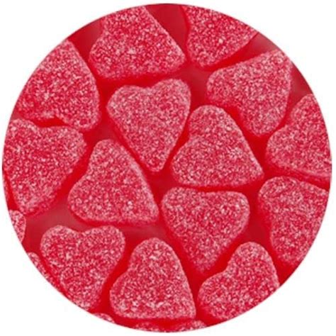 Cherry Jelly Hearts Candy 1 Lb Bulk Bag Everything Else