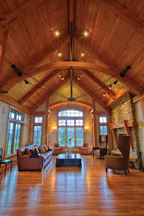 Timber Frame Timber Frame Home Interiors New Energy Works Timber