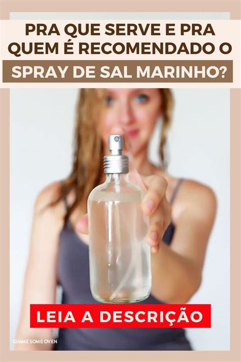 Spray de Sal Marinho Para Quem é Recomendado