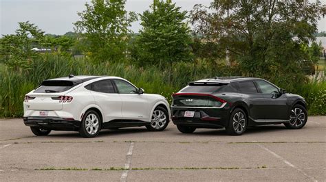 2022 Ford Mustang Mach E Vs Kia Ev6 Comparison Test Autotraderca