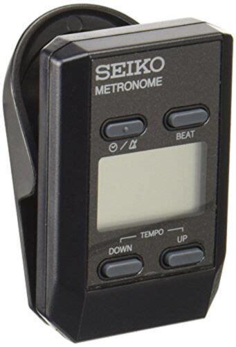 Seiko Clip On Digital Metronome Dm51 Black Free Ship Wtracking New