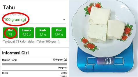 Kalori Tahu Mentah Kukus Kalori Makanan Youtube