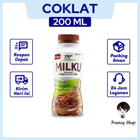 Jual Milku Susu Uht Premium Cokelat Ml Shopee Indonesia