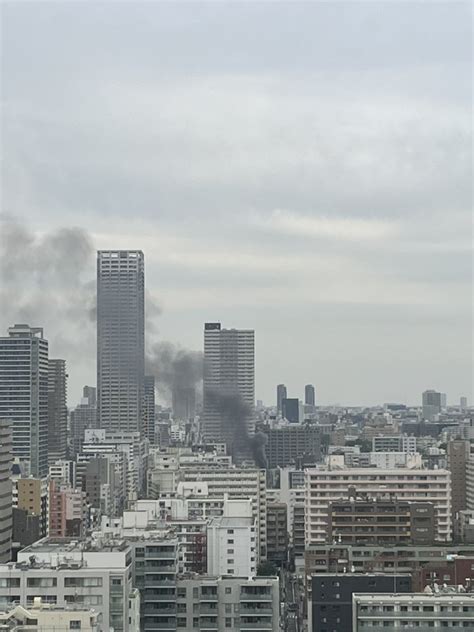 【火事】東京都中央区月島で火事！「電線スパークで停電」「サイゼリヤのあたり」 いろまと最新ニュース