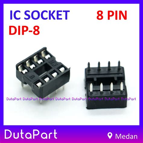 Jual Socket IC 8 PIN 8PIN Adapter Soket DIP 8 DIP8 8P DIP 8 P Shopee