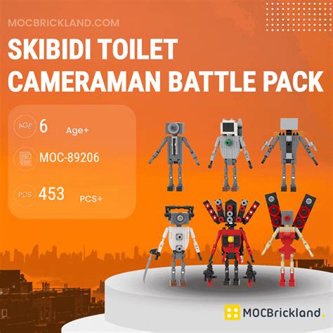 Skibidi Toilet Cameraman Battle Pack Mocbrickland 89206 Movies And