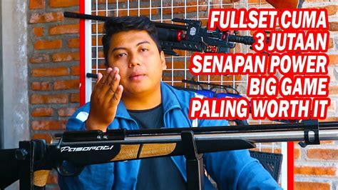 Harga Senapan Angin PCP Pasopati Stainless Single Shoot Fullset Cuma 3