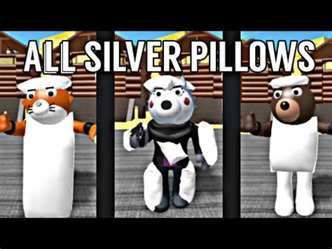 ALL THE SILVER PILLOWS Jumpscare Piggy RP Customs ROBLOX YouTube