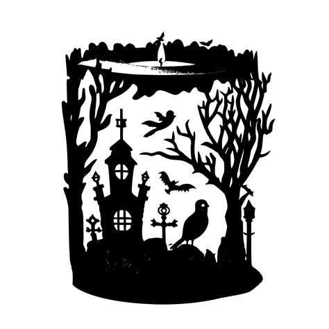 Halloween Candletags Svg File For Cricut Silhouette Laser Machines