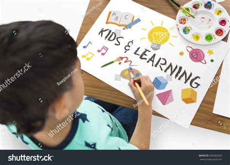 Children Learning Nurture Graphic Icon Symbol Stock Photo 584363332