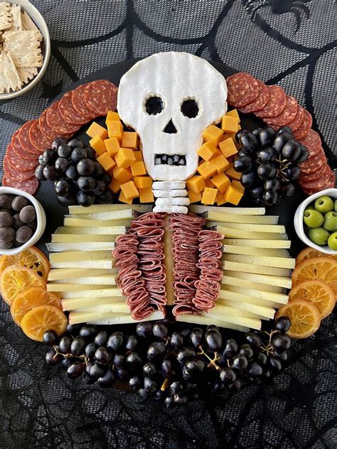 Skeleton Charcuterie Board Halloween Recipe Ain T Too Proud To Meg