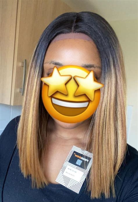 Honey Blonde Ombre Human Hair Bob Lace Front Wig With Dark Roots Xrs Beauty Hair
